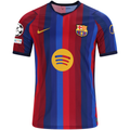 Nike Mens FC Barcelona Home Jersey w/ Champions League Patches 26/27 (Deep Garnet/Blue Void)