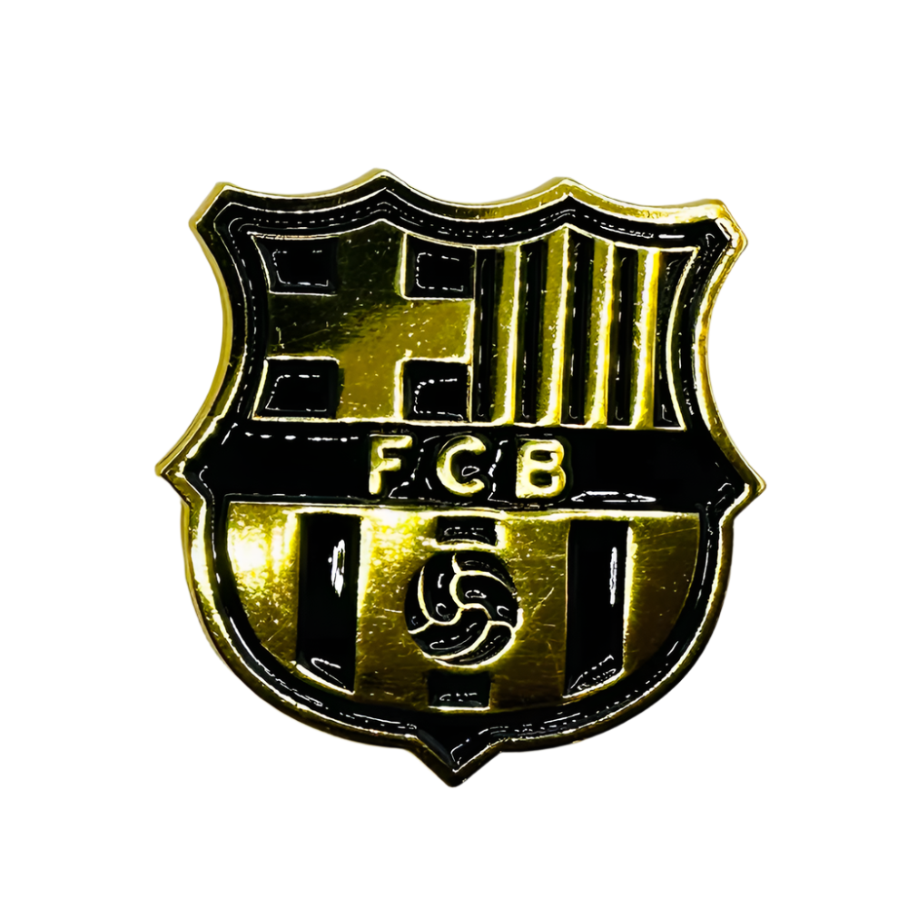 F.C Barcelona Gold Enamel Pin