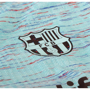 Nike Barcelona Authentic Jules Kounde Match Vaporknit Third Jersey w/ La Liga Champion Patches 23/24 (Light Aqua/Royal Blue)
