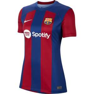 Nike Womens Barcelona Alexia Home Jersey 23/24 (Deep Royal Blue/Noble Red)