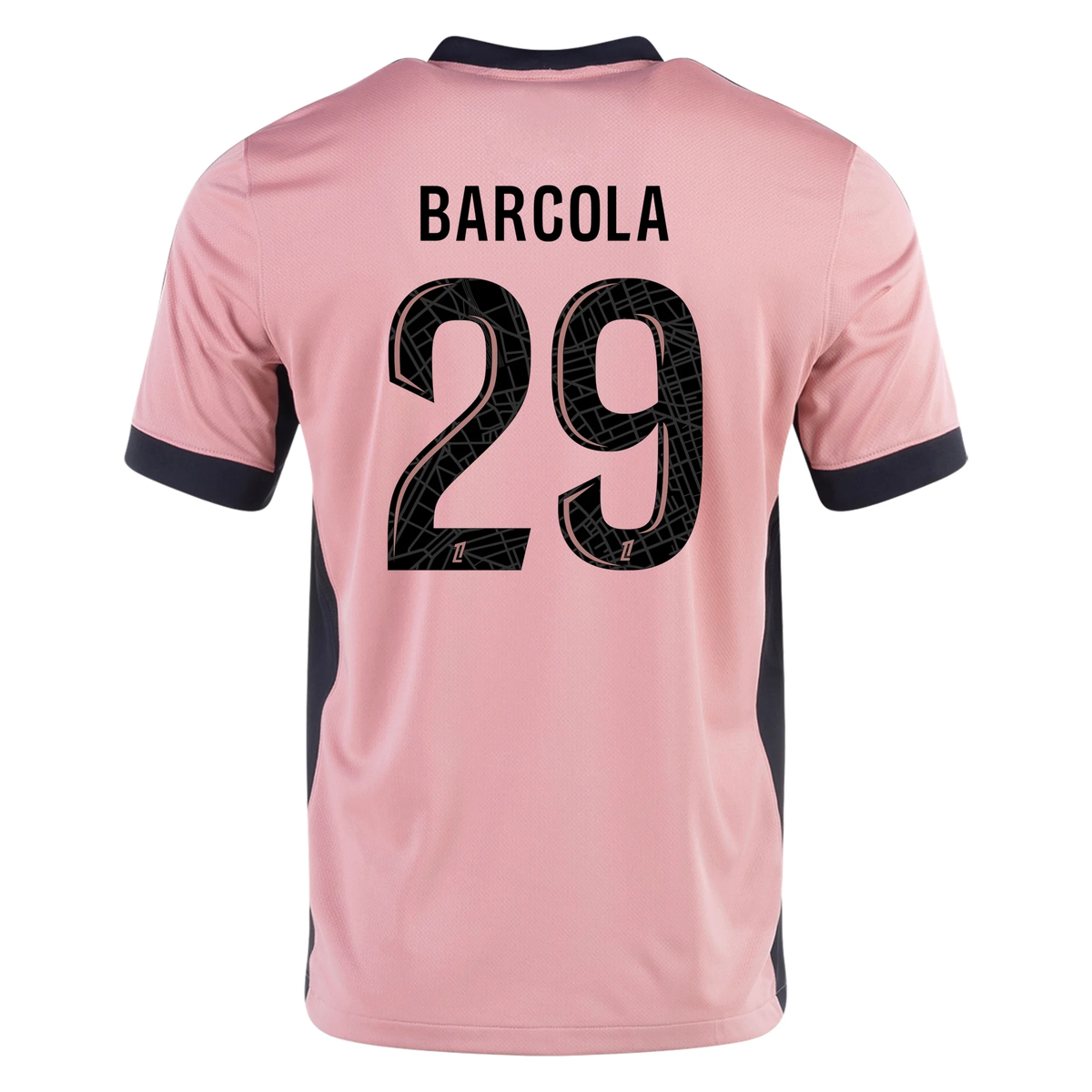 Nike Paris Saint-Germain Bradley Barcola Third Jersey 24/25 (Rust Pink/Black)