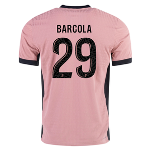 Nike Paris Saint-Germain Authentic Bradley Barcola Third Jersey 24/25 (Rust Pink/Black)