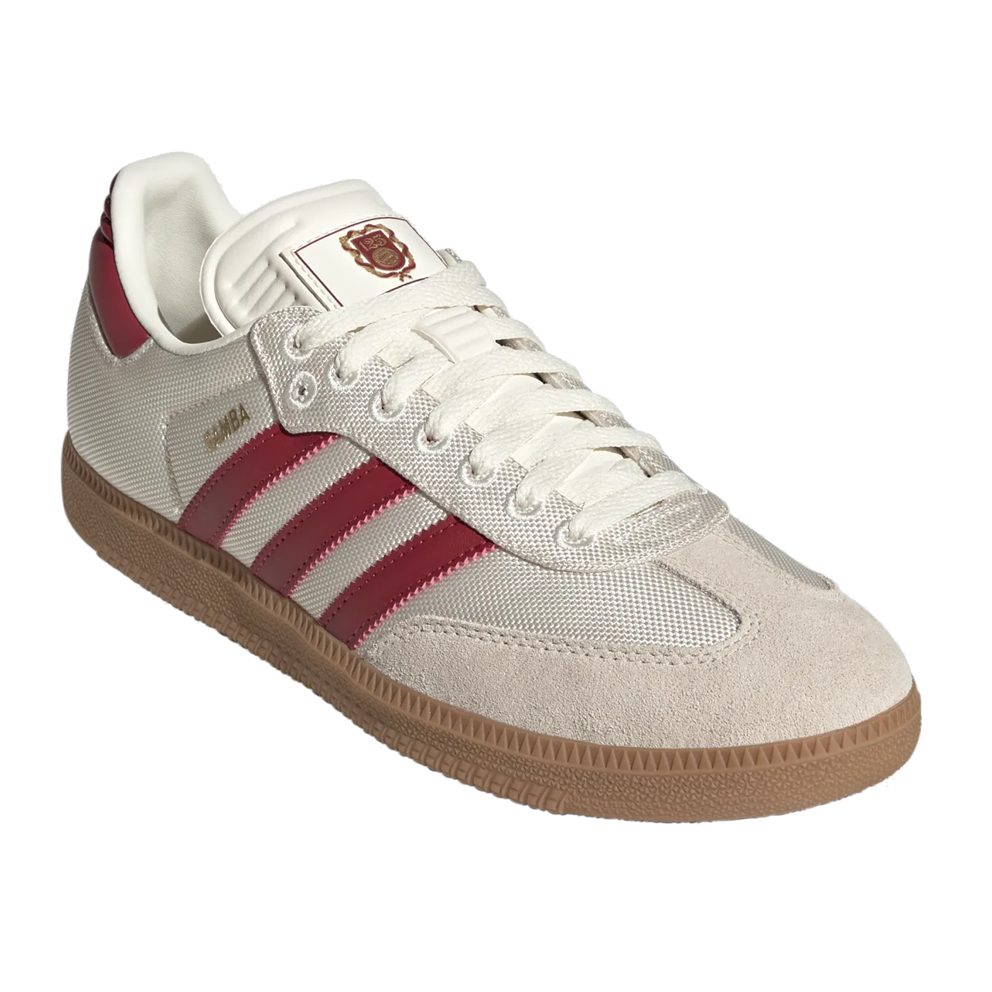 adidas Samba Bayern Munich Indoor Shoes (Off White/Maroon/Gold Metallic)