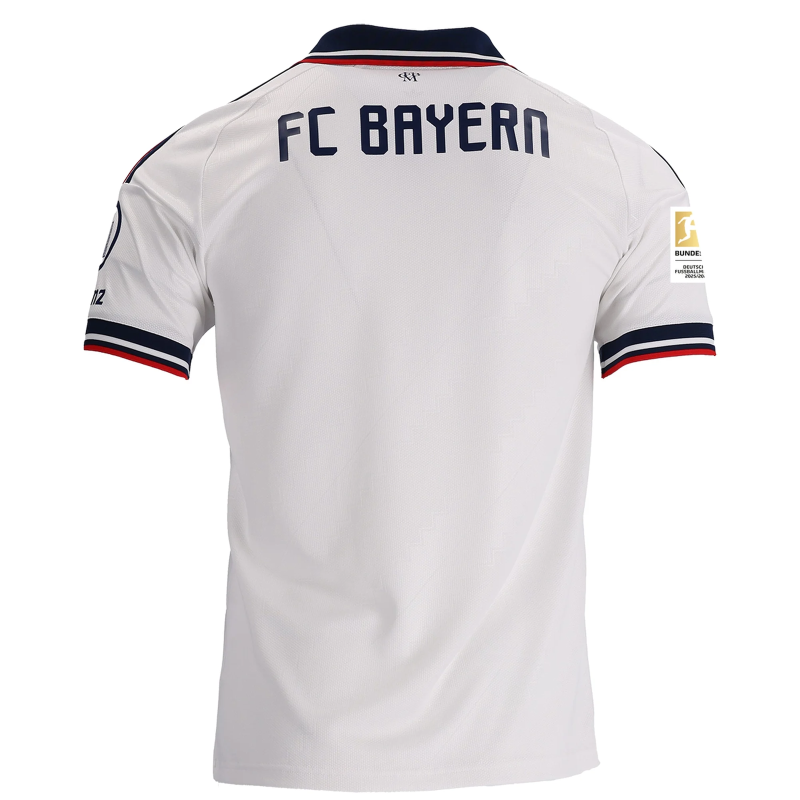 adidas Mens Bayern Munich Away Jersey w/ Bundesliga Champion Patch 26/27 (White)