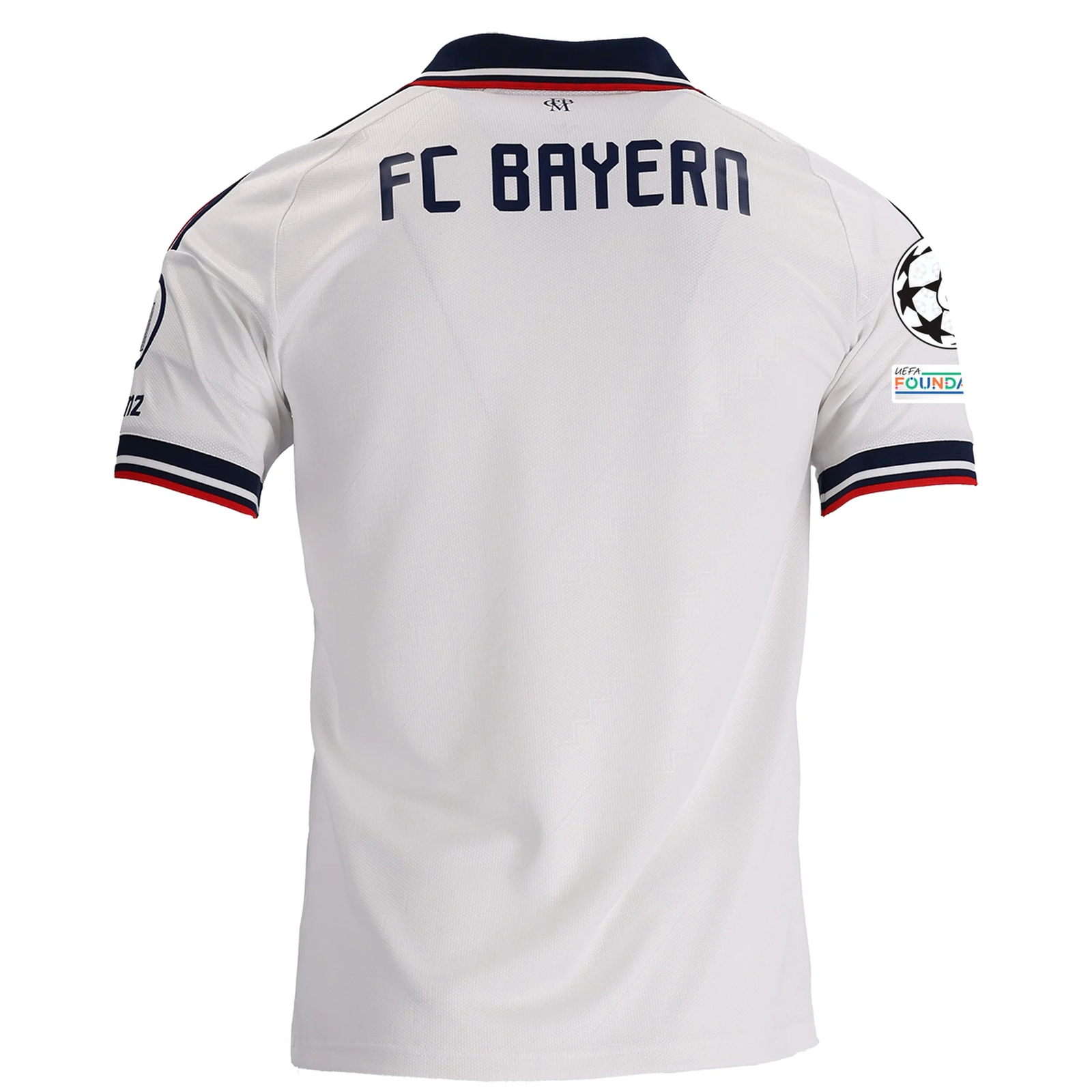 adidas Mens Bayern Munich Away Jersey w/ Champions League 26/27 (White)