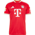 adidas Mens Bayern Munich Home Jersey w/ Bundesliga Champion Patch 26/27 (Red)