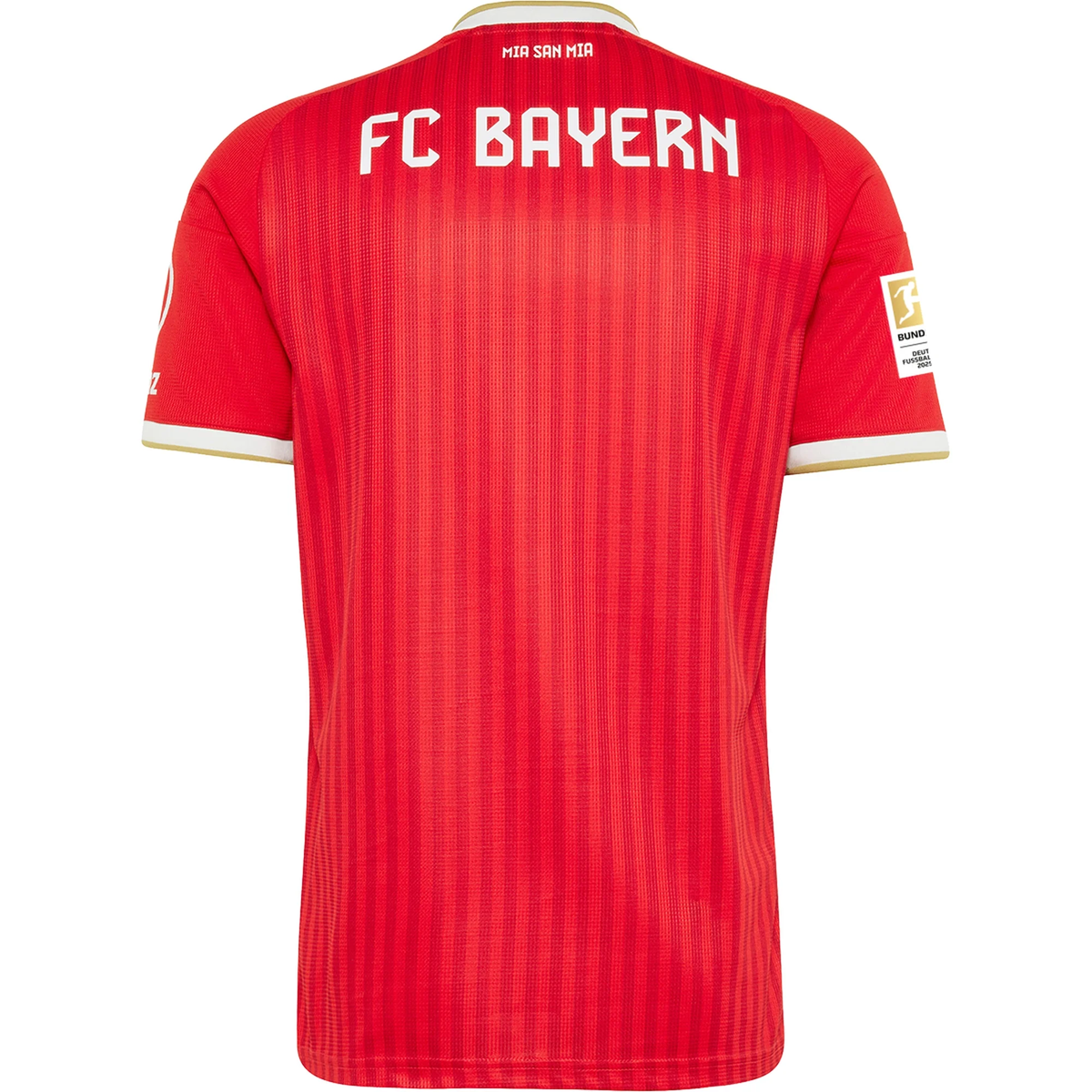 adidas Mens Bayern Munich Home Jersey w/ Bundesliga Champion Patch 26/27 (Red)