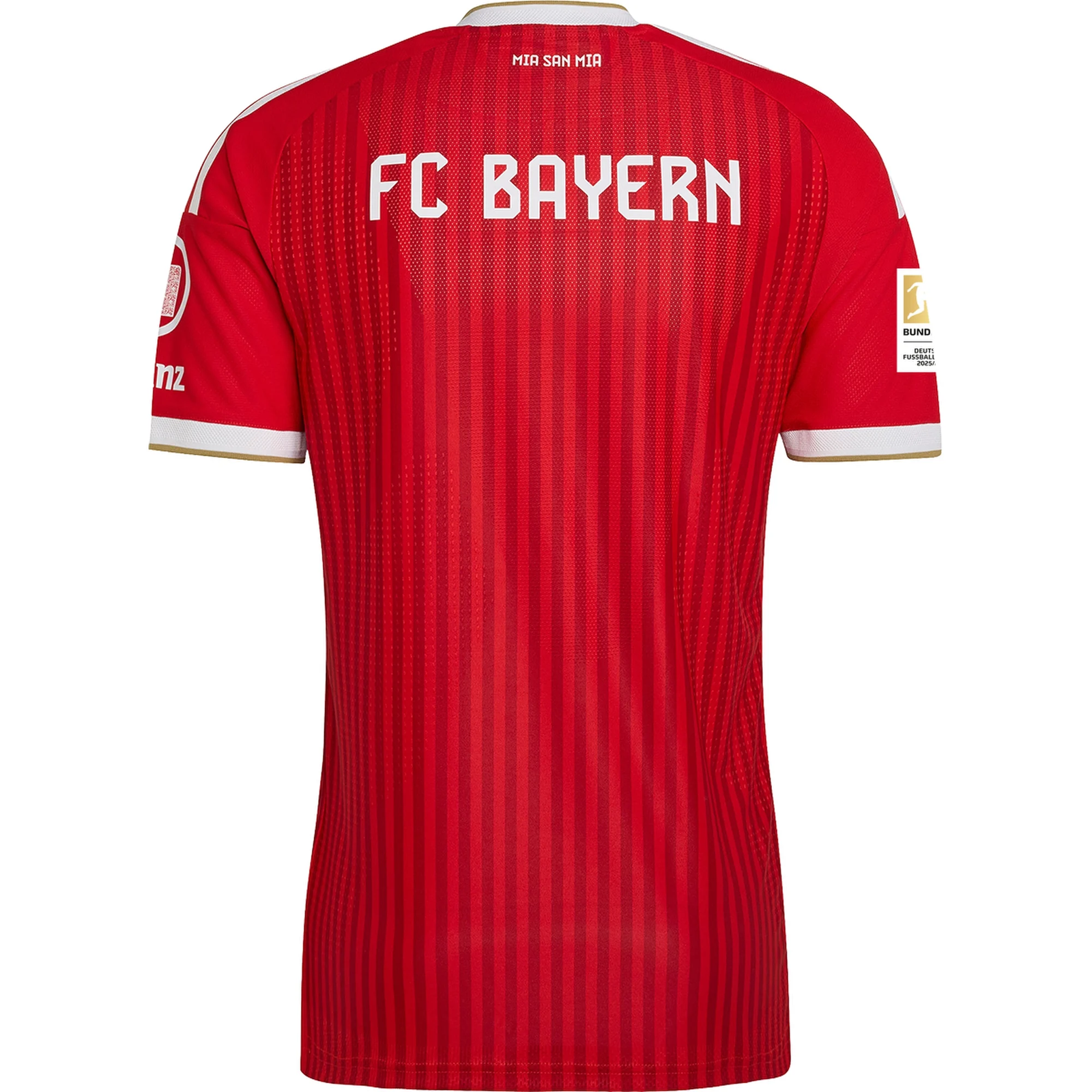 adidas Mens Bayern Munich Authentic Home Jersey w/ Bundesliga Champion Patch 26/27 (Red)