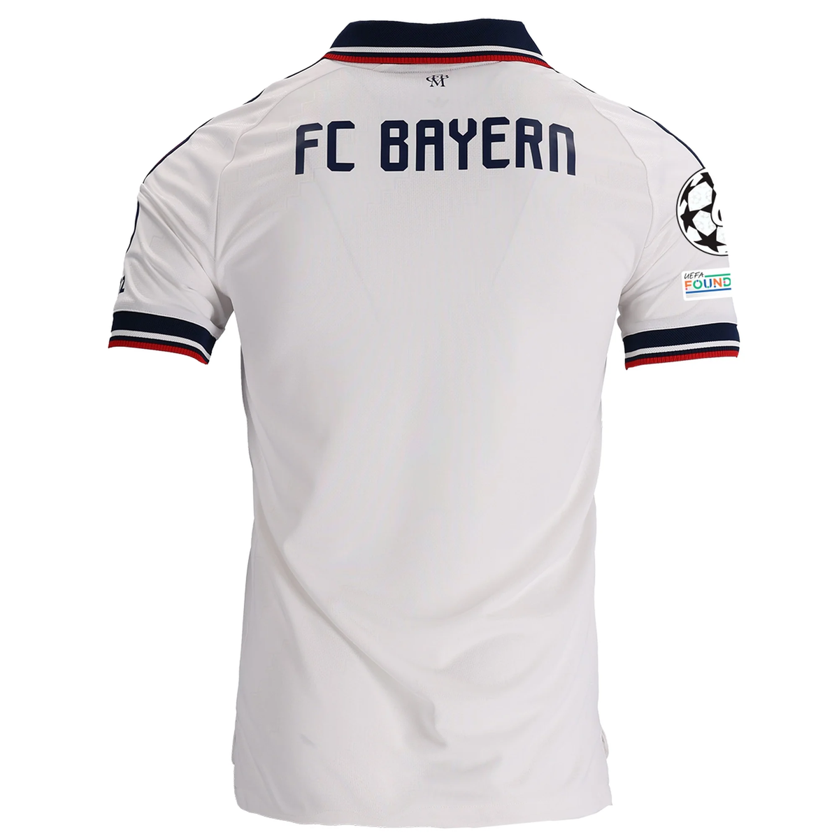adidas Mens Bayern Munich Authentic Away Jersey w/ Champions League Patches 26/27 (White)