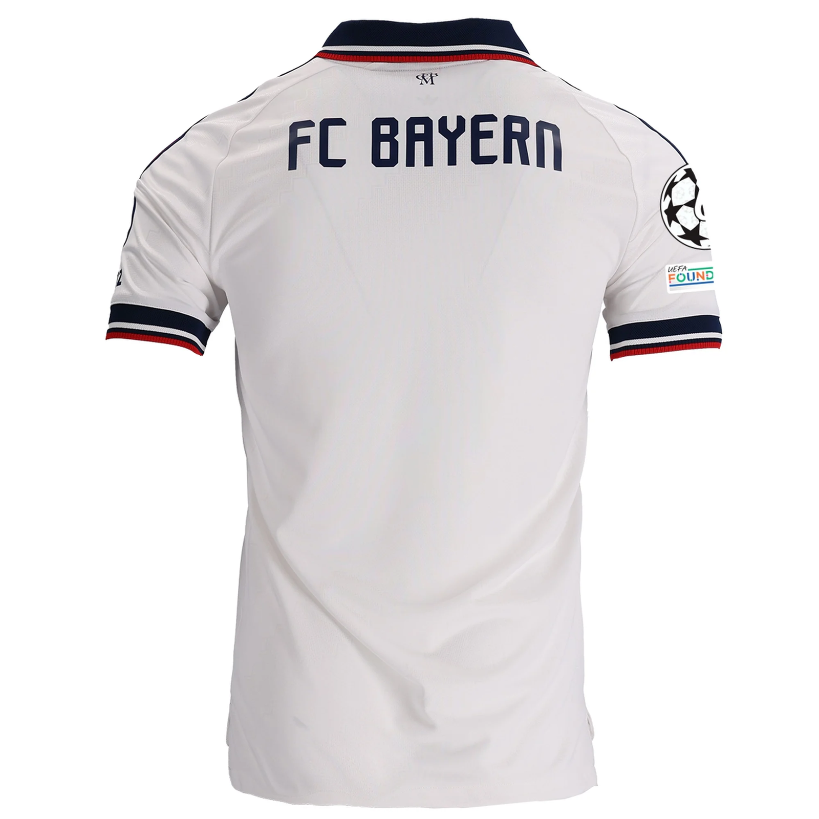 adidas Mens Bayern Munich Authentic Away Jersey w/ Champions League Patches 26/27 (White)