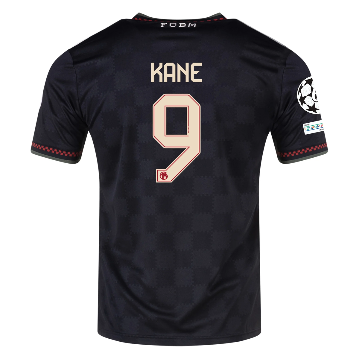 adidas Bayern Munich Harry Kane Third Jersey w/ Champions League Patches 25/26 (Black/Olive Green)