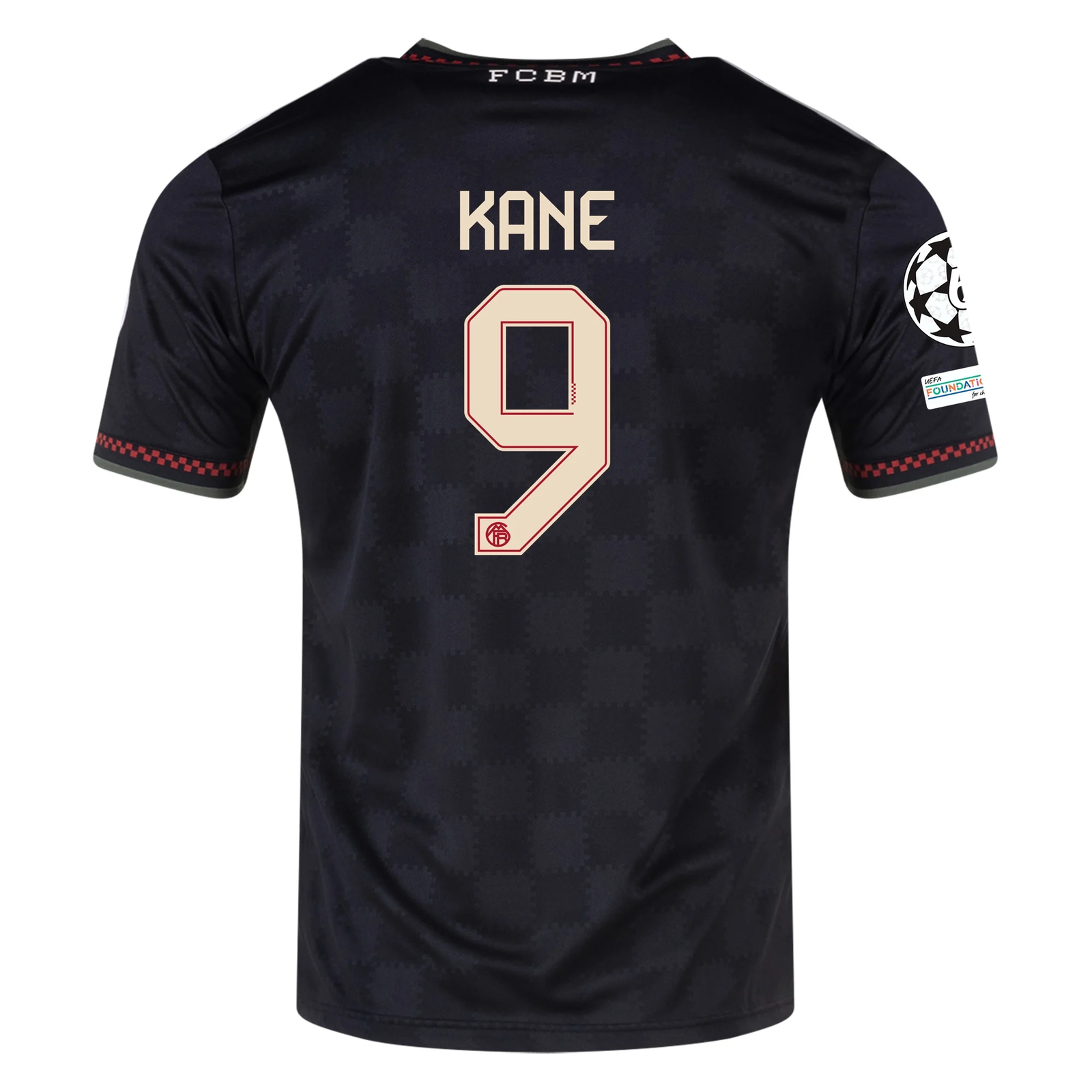 adidas Bayern Munich Harry Kane Third Jersey w/ Champions League Patches 25/26 (Black/Olive Green)