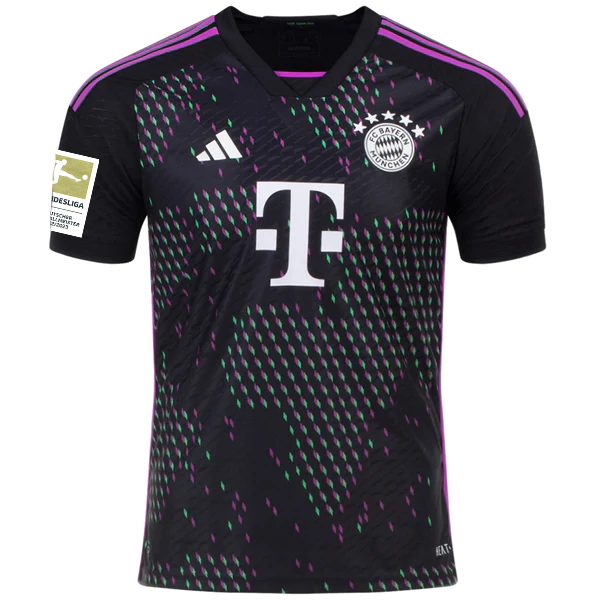 New Women’s Adidas M FC Bayern Munich Soccer Jersey $80 Black Red medium