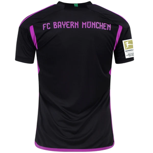 adidas Bayern Munich Away Jersey w/ Bundesliga Champions Patch 23/24 (Black)
