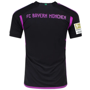 adidas Bayern Munich Authentic Away Jersey w/ Bundesliga Champion Patch 23/24 (Black)