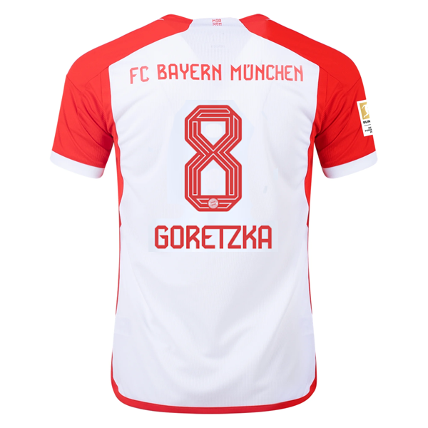adidas Bayern Munich Leon Goretzka Home Jersey 23/24 w/ Bundesliga Cha ...