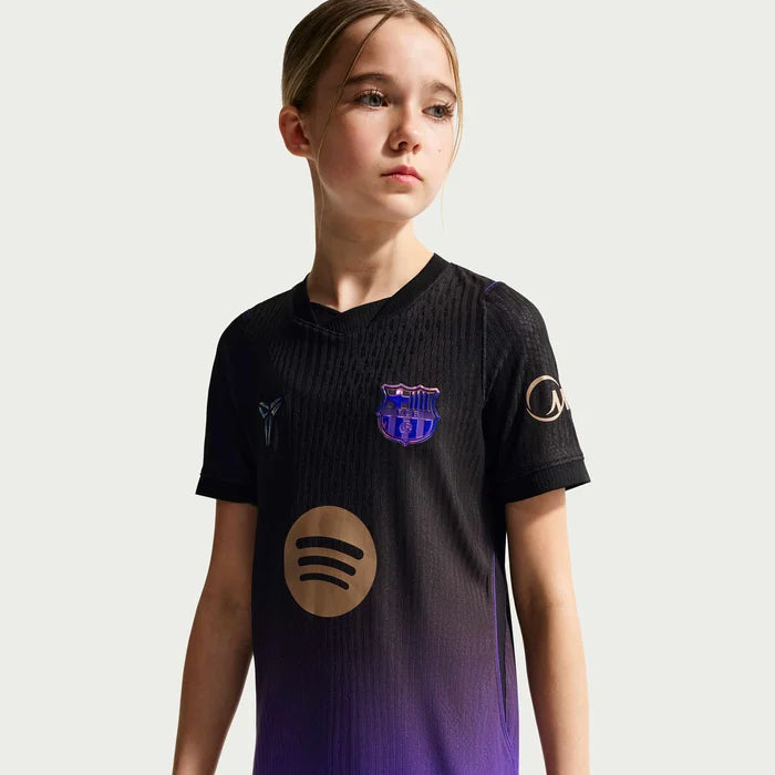 Nike Youth FC Barcelona 26/27 Match Authentic Away Jersey (Purple/Metallic Gold)