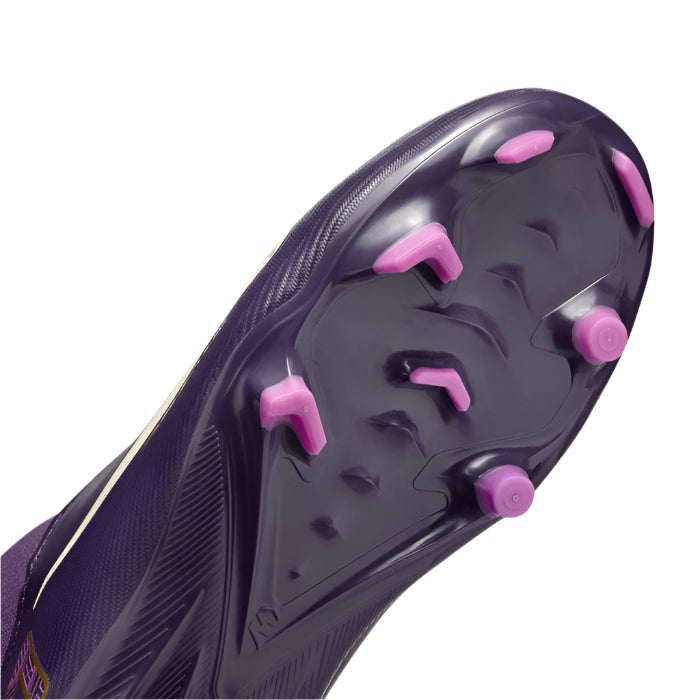 Nike Youth Jr. Zoom Superfly 10 Academy Kylian Mbappe KM FG/MG Soccer Cleats (Grand Purple/Pale Ivory)