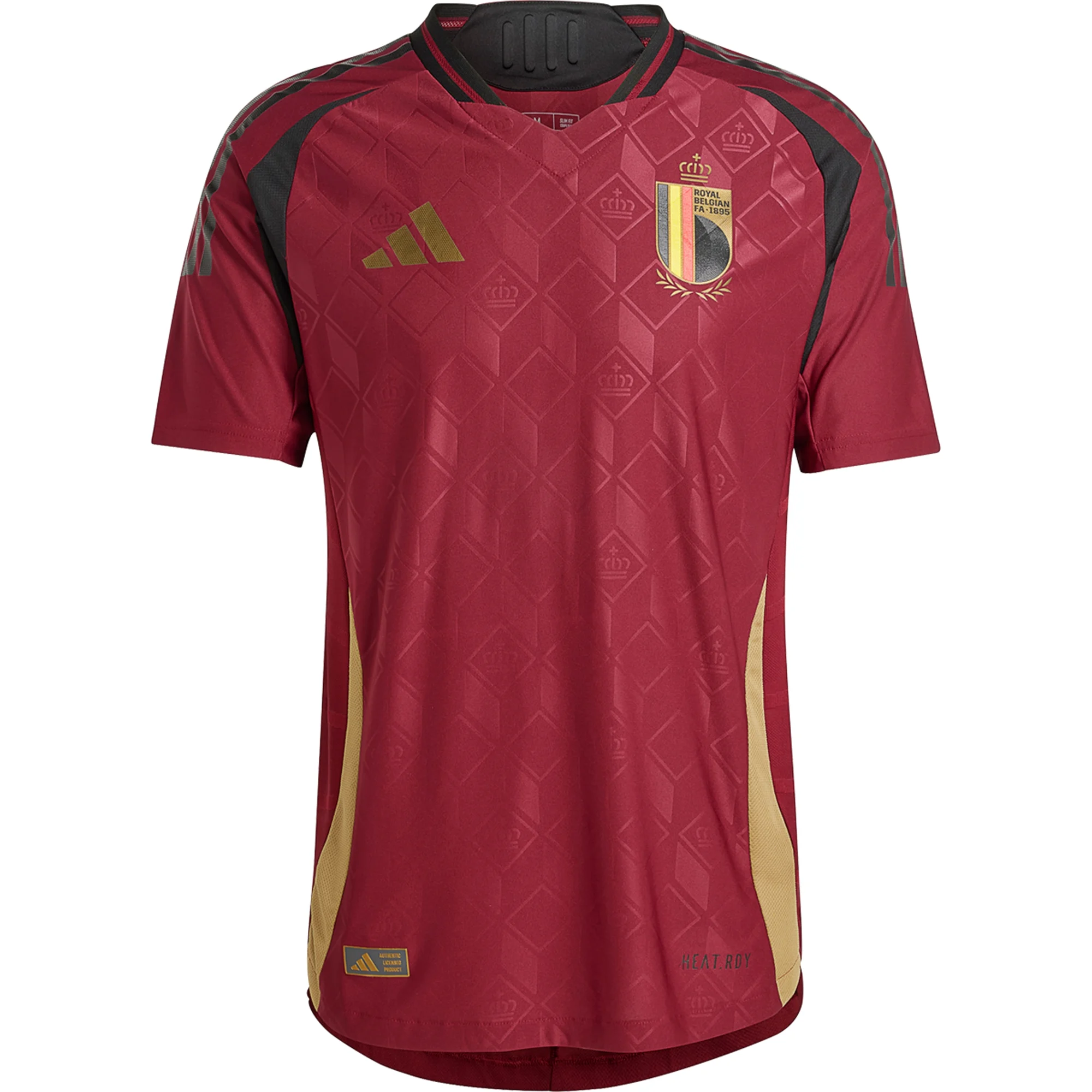 adidas Belgium Authentic Home Jersey 24/25 (Burgundy) - Soccer Wearhouse