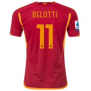 adidas Roma Andrea Belotti Home Jersey w/ Serie A Patch 23/24 (Team Victory Red)