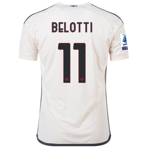adidas A.S Roma Andrea Belotti Away Jersey w/ Serie A Patch 23/24 (Beige)