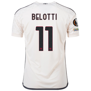 adidas A.S Roma Andrea Belotti Away Jersey w/ Europa League Patches 23/24 (Beige)