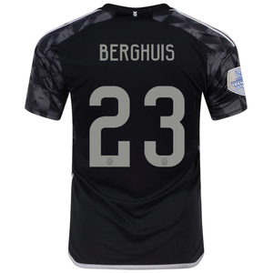 adidas Ajax Steven Berghuis Third Jersey w/ Eredivise League Patch 23/24 (Black)
