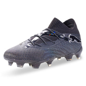 Puma Future 7 Ultimate FG AG Soccer Cleats Puma Black Puma Silver Soccer Wearhouse