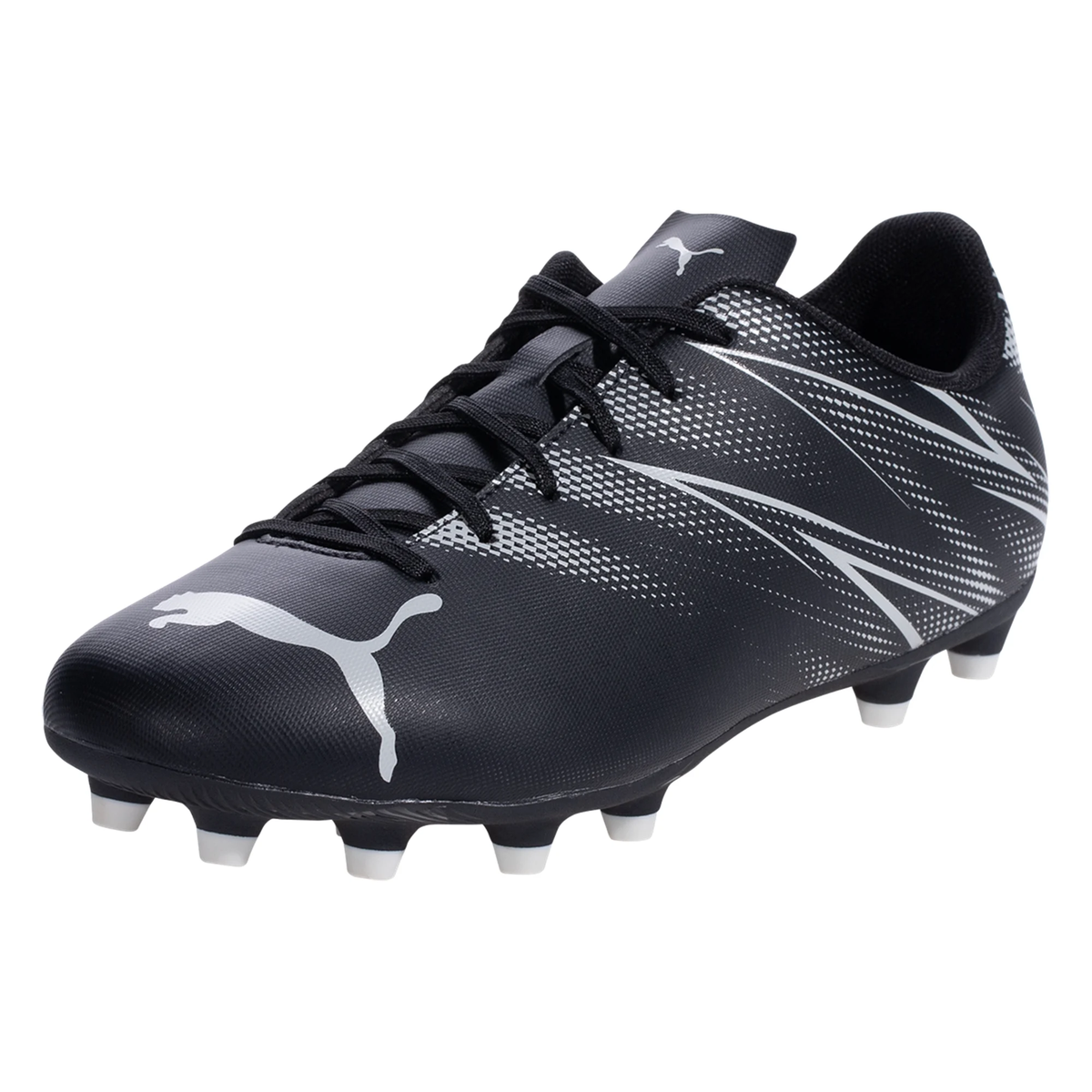 Puma Youth Jr. Attacanto FG/AG Soccer Cleats (Puma Black/Silver Mist