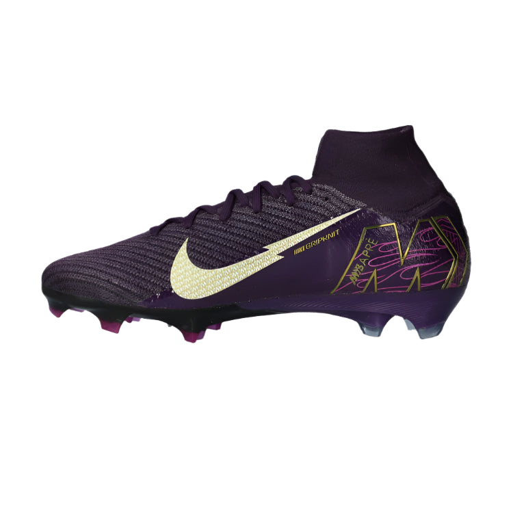 Nike Zoom Superfly 10 Elite Kylian Mbappe KM FG Soccer Cleats (Grand Purple/Pale Ivory)
