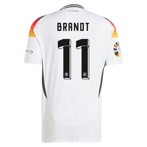 adidas Germany Julian Brandt Home Jersey w/ Euro 2024 Patches 24/25 (White)