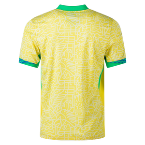 Nike Brazil Authentic Home Jersey 24/25 (Dynamic Yellow/Lemon Chiffon/Green Spark)