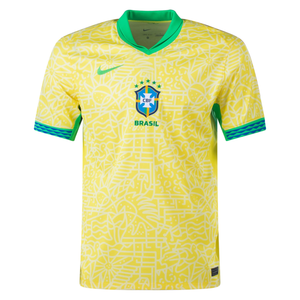 Nike Brazil Authentic Home Jersey 24/25 (Dynamic Yellow/Lemon Chiffon/Green Spark)