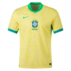 Nike Mens Brazil Home Jersey 24/25 (Dynamic Yellow/Lemon Chiffon/Green Spark)