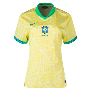 Nike Womens Brazil Home Jersey 24/25 (Dynamic Yellow/Lemon Chiffon/Green Spark)