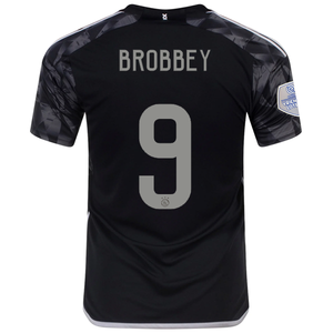adidas Ajax Brian Brobbey Third Jersey w/ Eredivise League Patch 23/24 (Black)