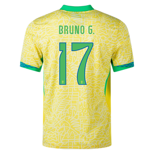 Nike Brazil Authentic Bruno Guimarães Home Jersey 24/25 (Dynamic Yellow/Lemon Chiffon/Green Spark)