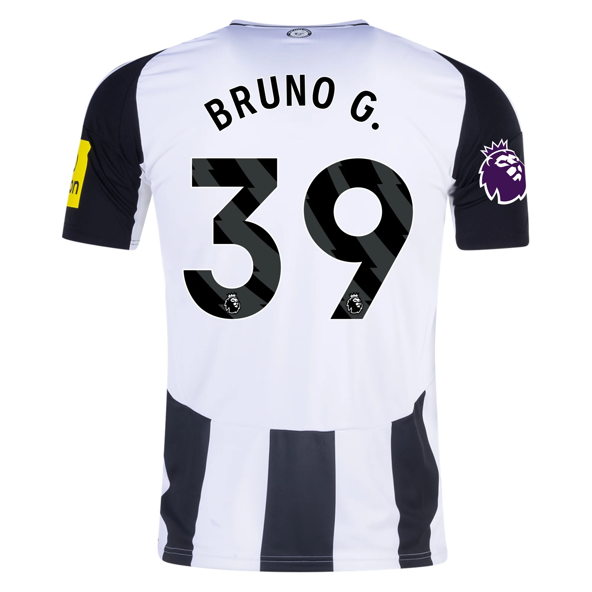 adidas Newcastle United Bruno Guimarães Home Jersey w/ EPL Patch 24/25 (Black/White)