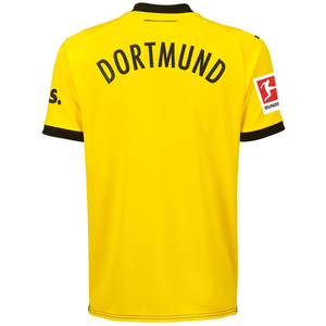 Puma Borussia Dortmund Home Jersey w/ Bundesliga Patch 23/24 (Cyber Yellow/Puma Black)