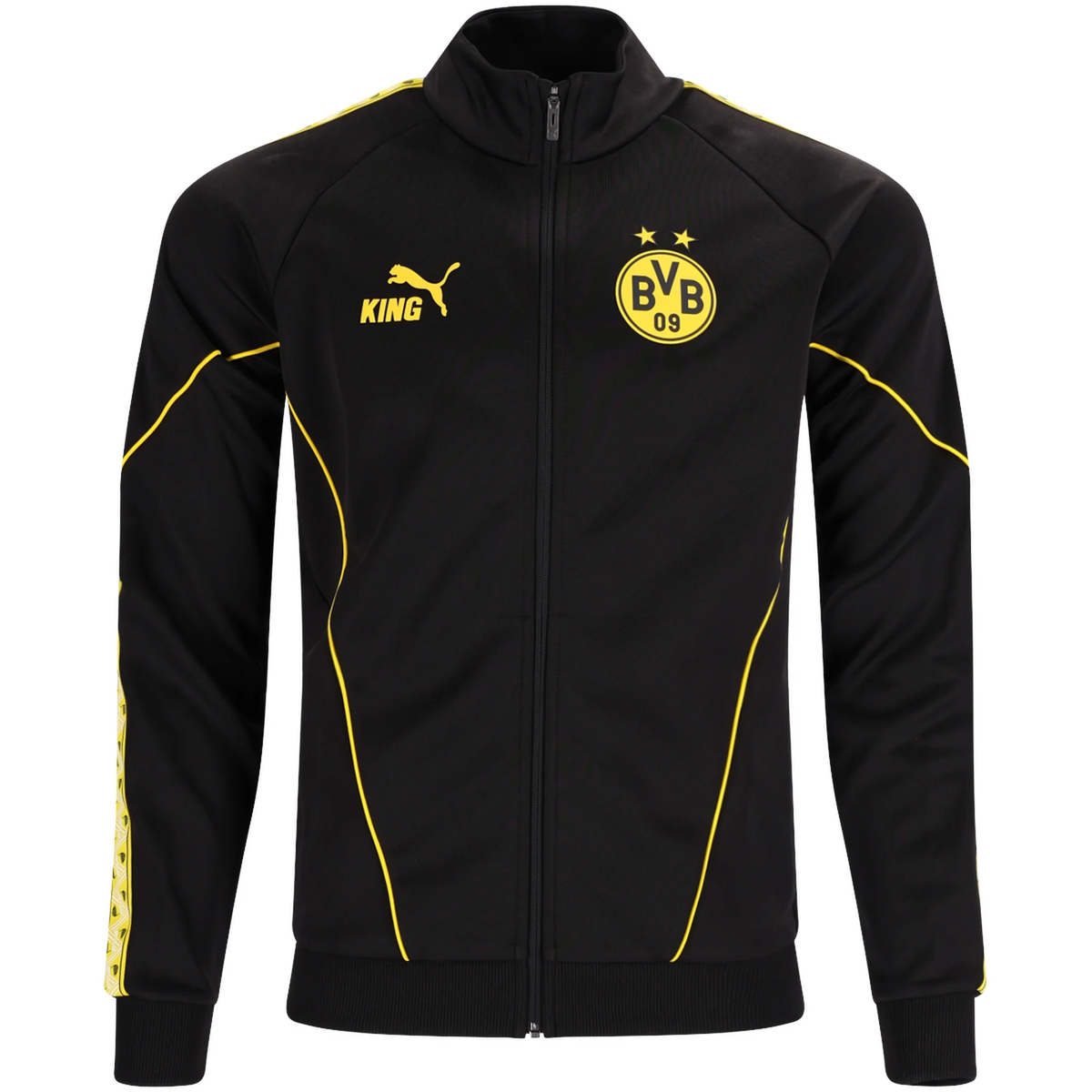 PUMA Mens Borussia Dortmund BVB King Anthem Jacket 26/27 (Black/Yellow)