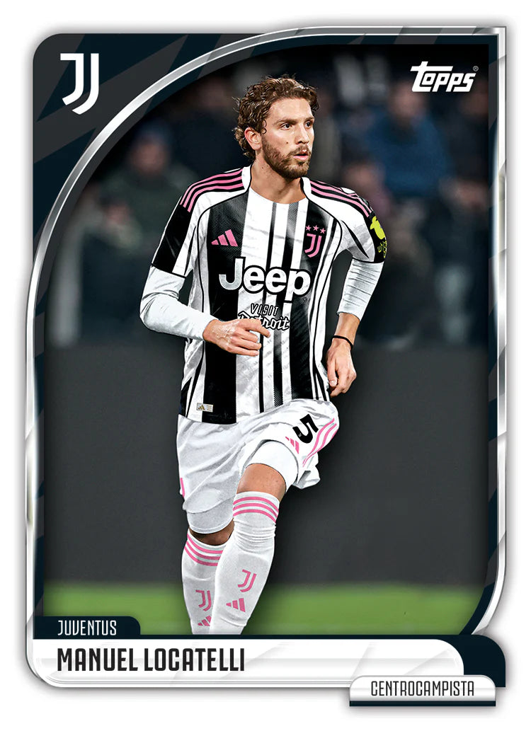 Topps Juventus 25/26 Collectors Tin Set Trading Cards (Black/White)