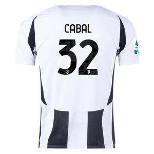 adidas Juventus Juan Cabal Home Jersey w/ Serie A Patch 24/25 (White/Black)