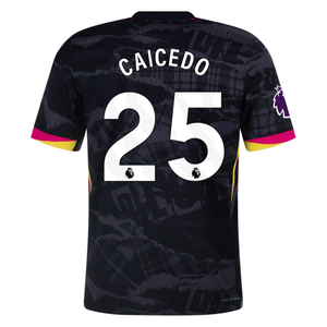 Nike Chelsea Authentic Moises Caicedo Third Jersey w/ EPL Patch 24/25 (Anthracite/Pink Prime)