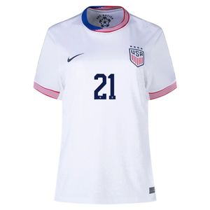 Nike Womens United States Carolyn Jane Campbell Home Jersey 24/25 (White)