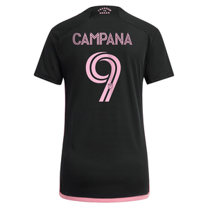 adidas Womens Inter Miami Leonardo Campana Away Jersey 23/24 (Black/True Pink)