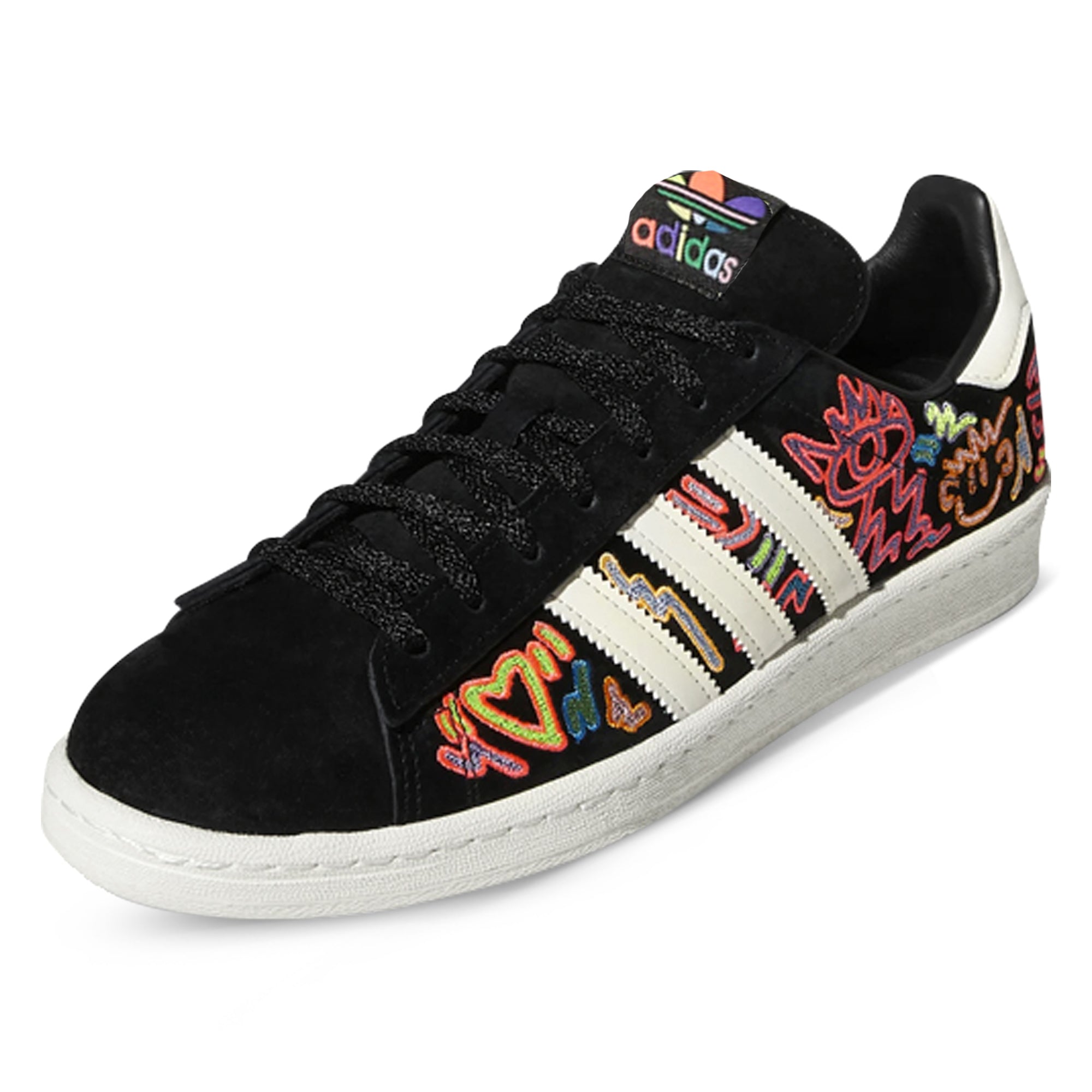 adidas Campus 80S Pride Shoes (Black/Multi) Soccer Wearhouse