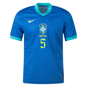 Nike Mens Brazil Casemiro Away Jersey 24/25 (Soar/Dynamic Yellow)