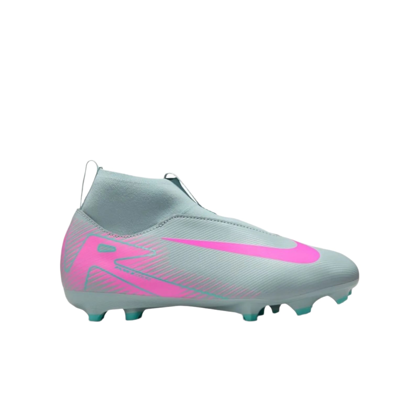 Nike Jr Zoom Superfly 10 Academy FG/MG Soccer Cleats (Ocean Cube/Pink Blast)