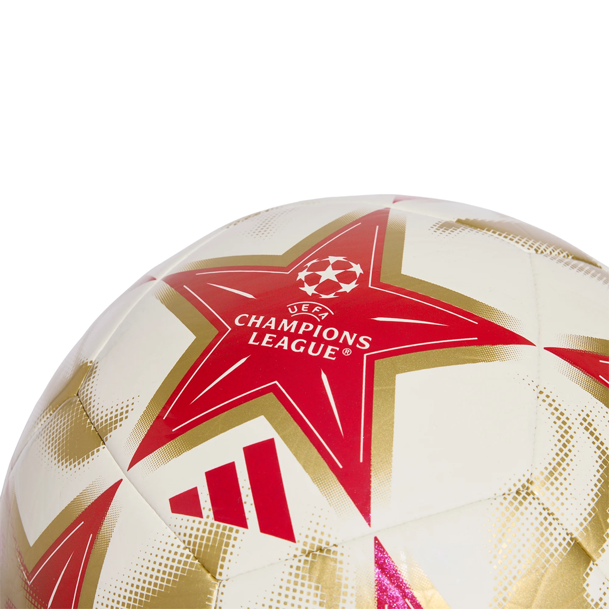 adidas UEFA Champions League Club Ball 26/27 (White/Red/Gold)