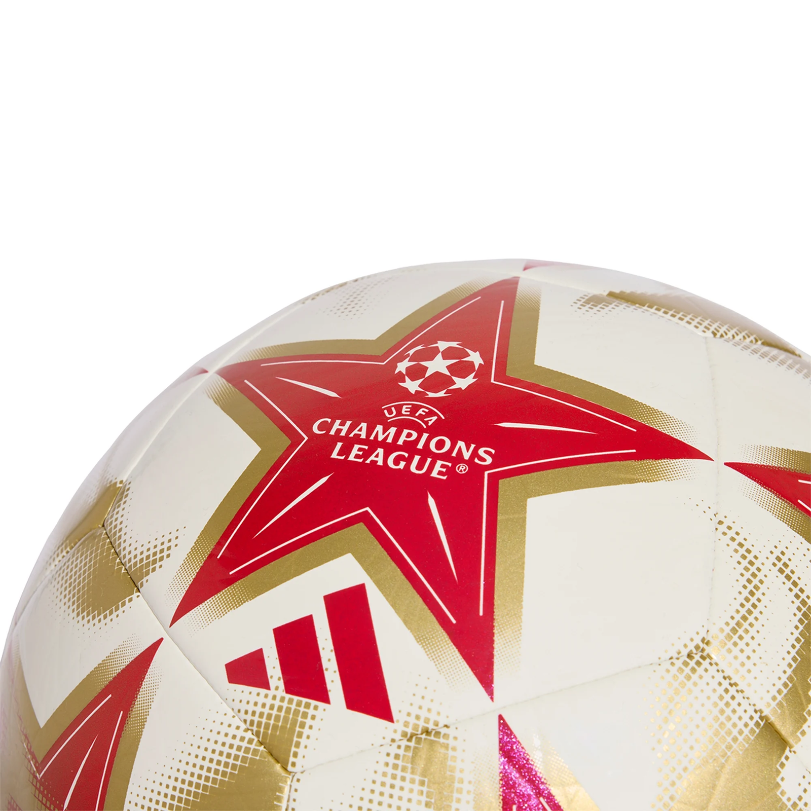 adidas UEFA Champions League Club Ball 26/27 (White/Red/Gold)